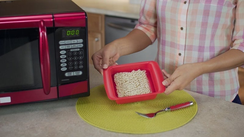 Rapid Brands Rapid Ramen Cooker - Microwave Ramen in 3 Minutes - BPA Free and Dishwasher Safe (Red, 1-pack) - Image 2